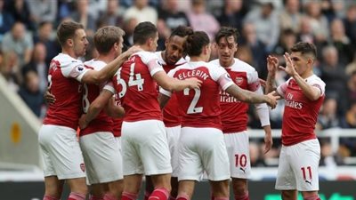 أرسنال يفوز على نيوكاسل بدون النني 