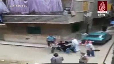 لحظة طعن ضحية 