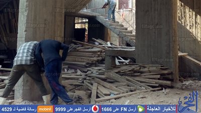 شاهد.. شرطة المرافق تزيل المباني المخالفة في الجيزة