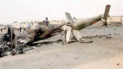 تحطم مروحية عسكرية بمطار نيالا في السودان