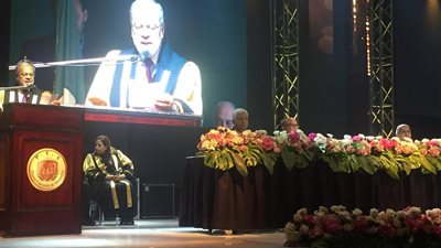 جامعة فاروس تحتفل بتخريج دفعات 2018.. ورئيس الجامعة: افتتاح برامج جديدة للدراسات العليا 