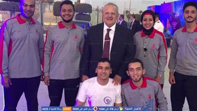 الخشت يلتقي طلاب جامعة القاهرة بأسبوع شباب المدن بجامعة السويس (صور)