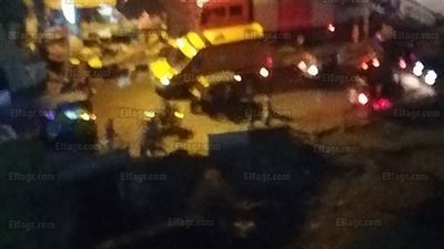 الحماية المدينة تسيطر على حريق بسوق طلخا المطور (فيديو)