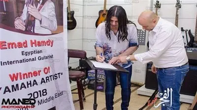 شركة عالمية باليابان تمنح عماد حمدي لقب 