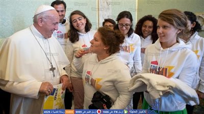 البابا فرنسيس يلتقي شباب من أيبارشية 