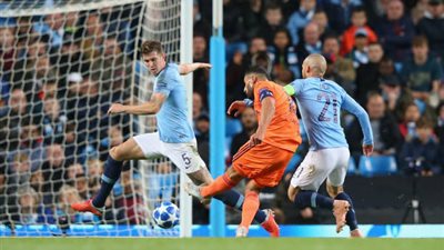 ليون يفجر كبري مفاجأت الأبطال ويهزم مانشستر سيتي على أرضه