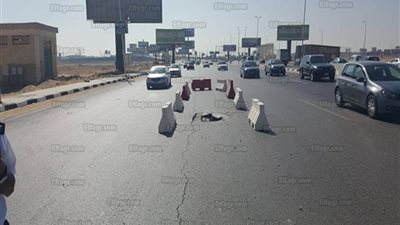 هبوط أرضي وإغلاق كوبري 15 مايو وسيولة بشوارع الجيزة والقاهرة