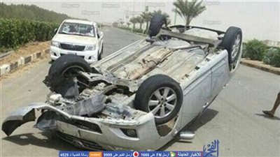 مصرع أسرة كاملة في حادث انقلاب ملاكي بالشيخ زايد