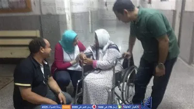 التدخل السريع ينقذ سيدة من شارع مظلم في حلوان (صور)