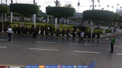 موسيقى الشرطة تشارك طلاب جامعة القاهرة فعاليات بدء العام الدراسي الجديد (صور)