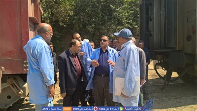 جولة مفاجأة لرئيس هيئة السكة الحديد بورش التبين 
