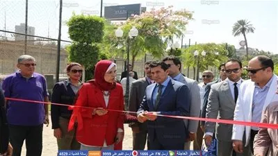 وزير الشباب يفتتح معرض تسويق منتجات المشروعات الصغيرة للشباب بمركز شباب الجزيرة (صور)