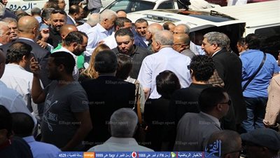 نجوم الرياضة ومجلس الزمالك في جنازة حازم ياسين (صور)