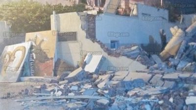 عاجل.. انهيار سقف صالة المصارعة بنادي 