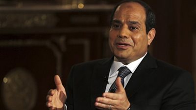 الرئيس السيسي يجري حوارا مع قناة 