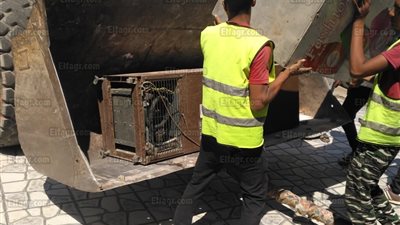 أمن الجيزة يواصل حملاته لإزالة الإشغالات بقطاع أكتوبر