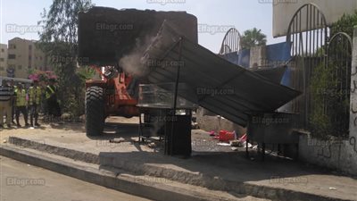 إزالة 25 طن قمامة في حملات أمنية بقطاع أكتوبر