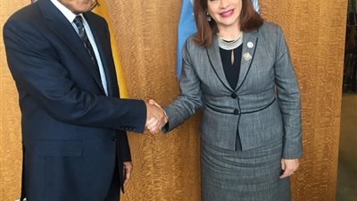 أبو الغيط يلتقي برئيسة الجمعية العامة للأمم المتحدة