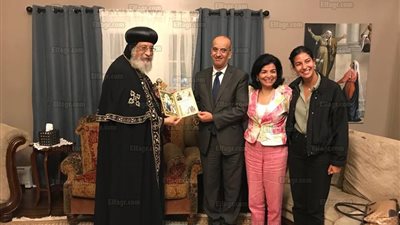 البابا تواضروس يستقبل سفير مصر لدى أثيوبيا في نيو جيرسي