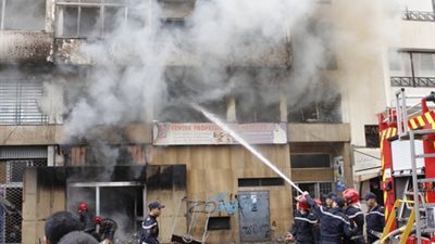 تفحم ثلاجتين إثر حريق محل في أبوحمص بالبحيرة