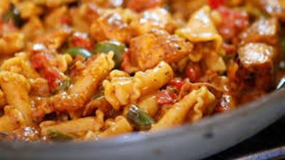 طريقة تحضير مكرونة بالدجاج