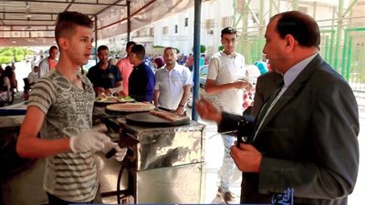 رئيس جامعة بني سويف يطمئن على جودة الأغذية بكافتيريا المدينة الجامعية (صور)