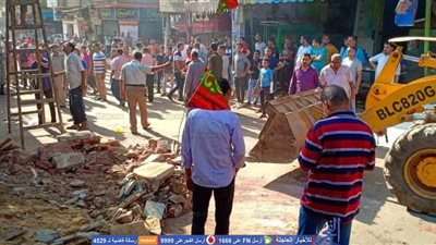 ضبط 24 توك توك غير مرخص وإزالة 86 تاندة في حملة مكبرة بشبين القناطر  (صور)