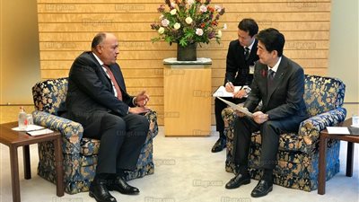 وزير الخارجية: رئيس وزراء اليابان وجه الدعوة إلى السيسي للمشاركة في 