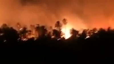 عاجل.. إخلاء المنازل بمحيط حريق قرية الراشدة بالوادي الجديد