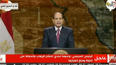 السيسي لـ شهداء الوطن: نتذكر بكل الخير جهدكم.. ولا ننسى تضحياتكم (فيديو)