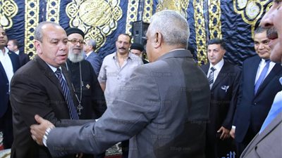 كنيسة مارجرجس بكفر الشيخ تستقبل المعزيين في الأنبا بيشوى (صور)