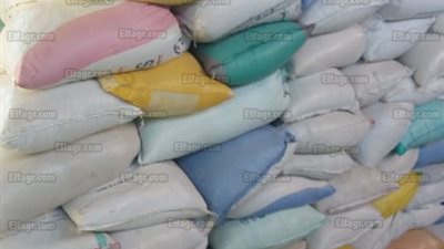 ضبط 15 طن أرز مجهول المصدر بالفيوم (صور)