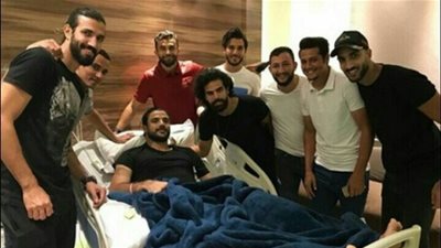 لاعبو إنبي يدعمون عرفة السيد بعد خضوعه لجراحة ناجحة بالصليبي (صورة)