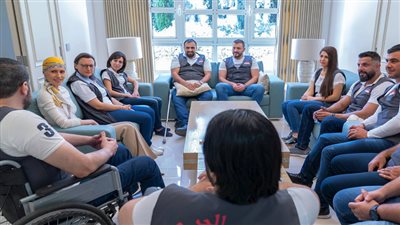 أسماء الأسد تلتقي أعضاء نادي جرحى الجيش السوري