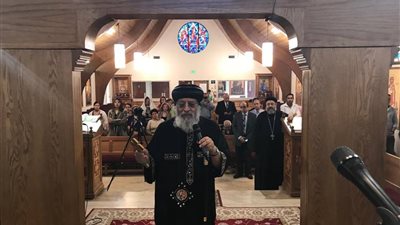 البابا تواضروس يزور كنيسة العذراء ومارمينا كونكورد