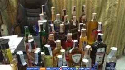 ضبط 145 زجاجة خمور بمحل بقالة مجهولة المصدر بعين شمس