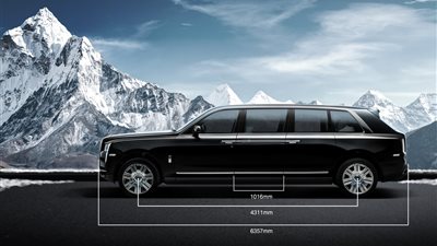 نسخة طويلة ومصفحة من رولز رويس Cullinan بسعر يتجاوز الـ 37 مليون جنية