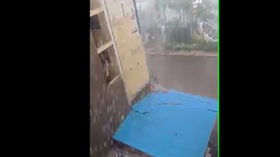 ثلوج تغطي شوارع رأس البر بدمياط 