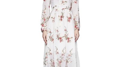 فساتين مطرزة بالورود لإطلالة صباحية كالفاشنيستات (صور)