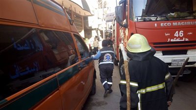 حريق هائل يلتهم مصنع زيوت بجمصة 