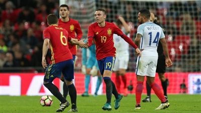 موعد مباراة إسبانيا وإنجلترا اليوم الإثنين 15-10-2018 والقنوات الناقلة