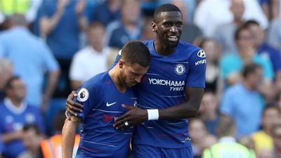 ألفاظ بالأم سر خناقة نجم الفراعنة مع مدافع تشيلسي