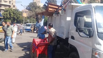 إزالة الإشغالات بـ7 مناطق في الجيزة