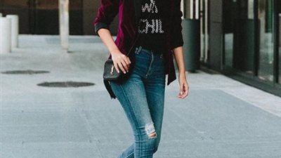 لإطلالة رشيقة.. اعتمدي الجينز ذو الخصر العالي كالنجمات