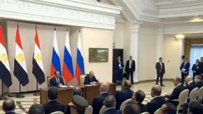 بوتين: التعاون مع مصر مهم للاستقرار في الشرق الأوسط