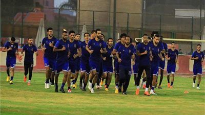 انتظام دوليو الأهلى فى مران الفريق
