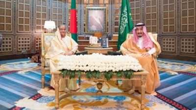 خادم الحرمين يعقد جلسة مباحثات مع رئيسة وزراء جمهورية بنجلاديش