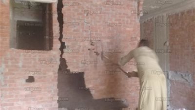 حملة مكبرة لإزالة المباني المخالفة بالمنيب 