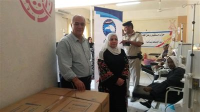 رئيس مركز مطاى بالمنيا يتابع سير العمل بوحدة الغسيل الكلوي