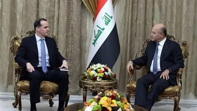 الرئيس العراقي يستقبل المبعوث الخاص للرئيس الأمريكي في بغداد